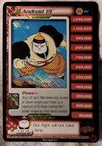 Android 19 Holo Foil Rare 117 Score 2001 DRAGON BALL Z TCG - Android Saga - Picture 1 of 2