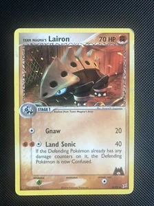 Team Magma's Lairon Pokemon Card 36/95 EX Team Magma vs Aqua uncommon non-holo - Picture 1 of 8