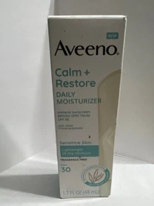 Aveeno Calm + Restore Daily Moisturiser SPF 30 1.7 fl.oz Exp 05/2025 - Picture 1 of 4
