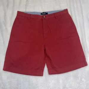 CHAPS ~ Farbe rote Blätter SHORTS ~ Herren 34 Schrittlänge 8,5" mittlere Leibhöhe, Taschen - Bild 1 von 12