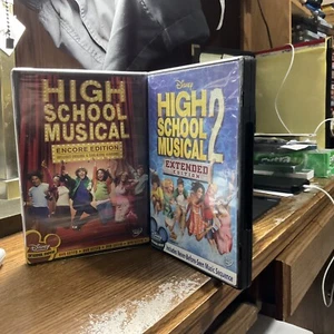 “HIGH SCHOOL MUSICAL(ENCORE EDITION),..MUSICAL 2(EXTENDED ED.) LOT/2 DVD 2006/07 - Picture 1 of 3