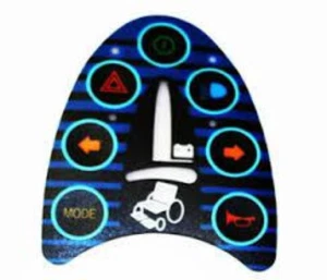 Pride Remote Plus Joystick Adesivo Overlay TASTIERA (7 PULSANTI) P73907 - Foto 1 di 2
