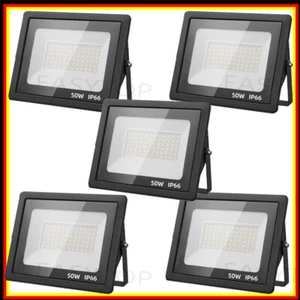 5X 50W LED Fluter Scheinwerfer Außen Strahler Lampe IP66 Garten Flutlicht 6500K - Bild 1 von 11