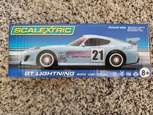 Scalextric GT Lightning Light Blue C3472 1/32 New In Box - Picture 1 of 3