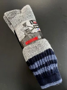 2 PARES Calcetines Bota Acolchados Wolverine Merino Mezcla de Lana - Puño Azul Marino - Imagen 1 de 3