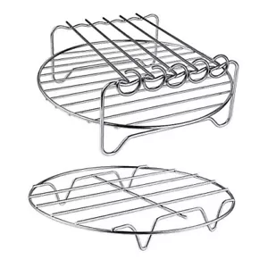 Air Fryer Rack XL Air Fryer Accessories Set Of 2, Double Layer Rack with - Picture 1 of 8