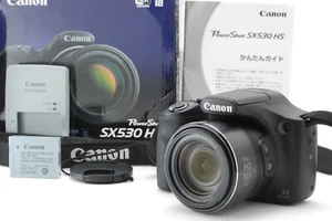 English OK [MINT] CANON PowerShot black SX530HS 16.0MP Digital Camera From JAPAN - Picture 1 of 11