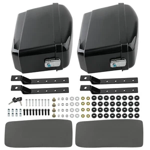 Saddle Bags Motorcycle Trunk Luggage Universal 17.8" *12.6" *7.9" For Honda - Picture 1 of 10