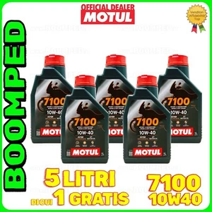 5 LITRI OLIO MOTORE 4T MOTUL 7100 10W40 100% SINTETICO MOTO SCOOTER 05MO60 - Foto 1 di 5