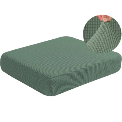 Jacquard Stretch Individual Sofa Seat Cushion Covers Couch Removable Protector - Image 1 of 4