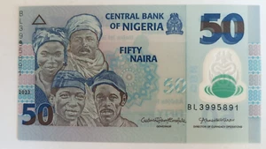 Nigeria 50 Naira 2023 P40 Error UNC - Picture 1 of 3