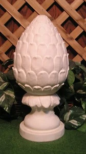 4212 Pineapple Artichoke Fountain Top Finial 19" Latex Fiberglass Mold Concrete - Picture 1 of 2