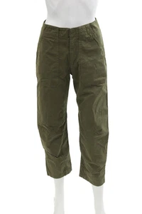 Rag & Bone Women's Hook Closure Straight Leg Ankle Pants Olive Green Size 00 - Picture 1 of 7