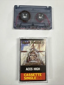 Iron Maiden ACES HIGH Cassette Single 1984 made in England EMI Records Beautiful - Picture 1 of 11