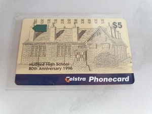 Australia Telstra Phonecard $5 Mudgee High School 80th Anni Unused - Picture 1 of 2