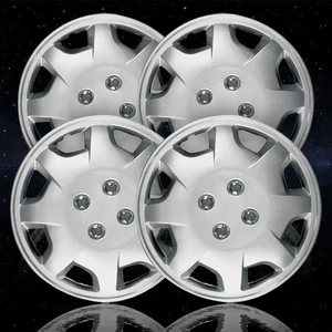 4-pack of 15" Push-on Silver Hubcaps for 1998-2002 Accord - ARFH164 - Picture 1 of 4