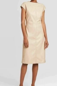 Prologue Kunstleder Kleid Damen Gr. XXL Beige - Bild 1 von 9