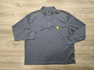 Crable 1/4 Zip Pullover Herren XXL blau West Virginia Mountaineers gesticktes Logo - Bild 1 von 16