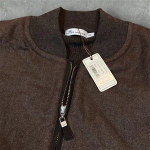 Neu mit Etikett Peter Millar Pulloverjacke Merinowollmischung gesteppt Brustreißverschluss 2XL UVP 295 - Bild 1 von 10