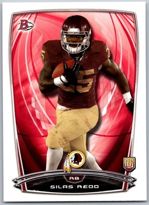 2014 Bowman 71 Silas Redd Rookies   RC Washington Redskins Football Card - Image 1 of 2
