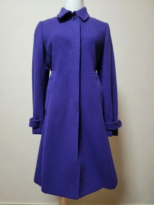 Paul Smith 羊毛外套优雅紫色 M 码日本 — 第 1/4 张图片