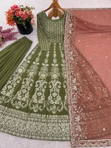 Abiti pronti da indossare abito pakistano Salwar Kameez festa di nozze indiano Bollywood - Foto 1 di 3