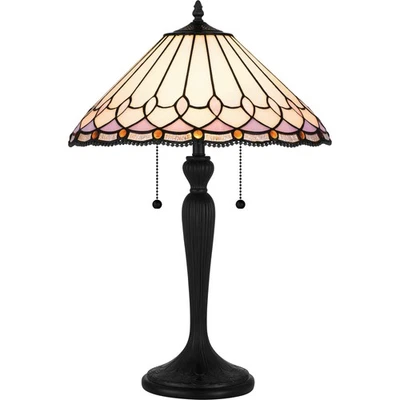Quoizel TF6149 Inez 2 Light 24" Tall Buffet Table Lamp - Black - Image 1 of 4