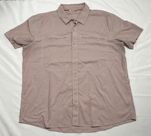 Simms Burnt Orange Multicolor Brrr Nylon Outdoor Fishing Button Up Shirt XL - Picture 1 of 7