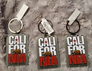 Lot of 3 - California Republic Metal Keychain  - Picture 1 of 2