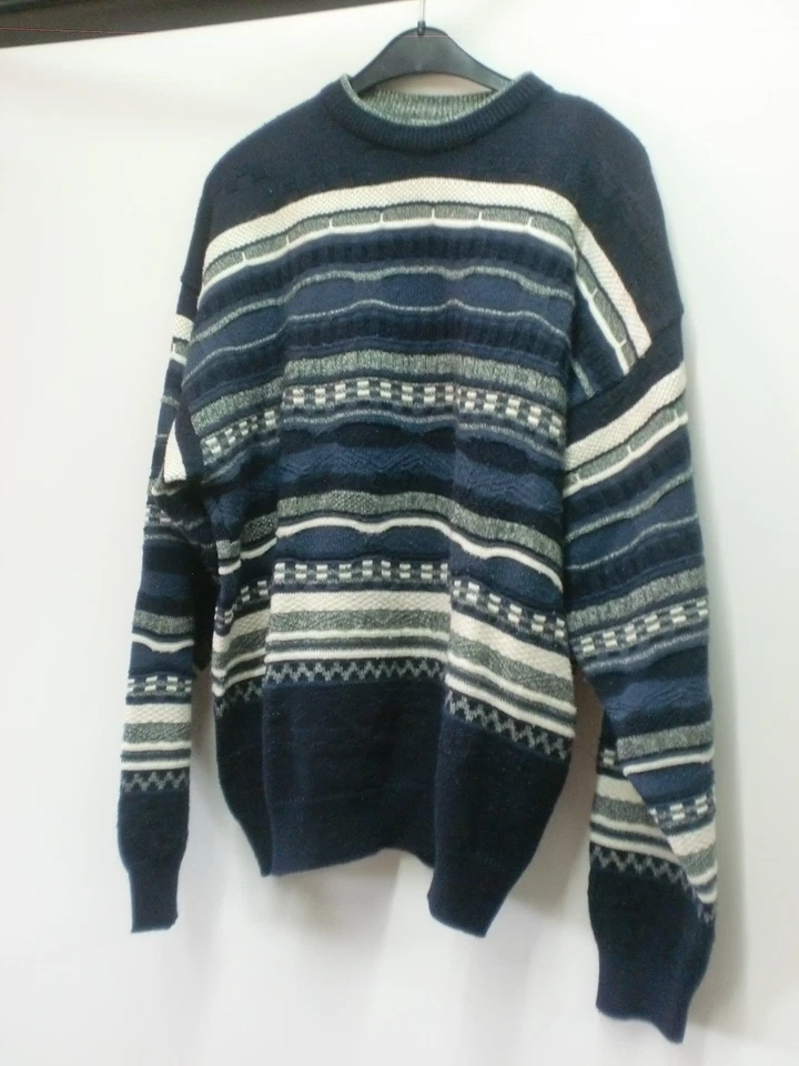 blau gestreifter Strick Pullover Gr. L - Bild 1 von 1
