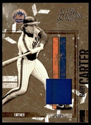 2004 Donruss Leather & Lumber #89 Gary Carter Materials GU Jacket #D /250 - Image 1 of 2