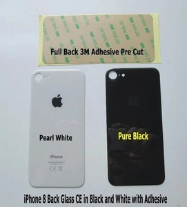 iPhone 8 Back Glass Battery Cover Replacement in 4 Colours + Adhesive - Picture 1 of 5