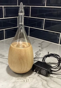 Raindrop 2.0 Nebulizing Diffuser for Essential Oil Light Brown Wood Base - Picture 1 of 4