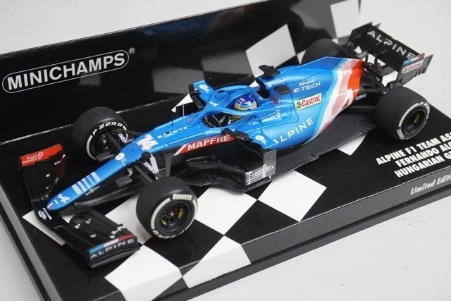 1:43 MINICHAMPS 417211214 Alpine A521 Hungarian GP 2021 #14 model car - Image 1 of 4