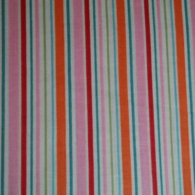 JUST DREAMY Stripe in Pink, My Mind's Eye Riley Blake Cotton Fabric - HALF YARD - Image 1 of 2
