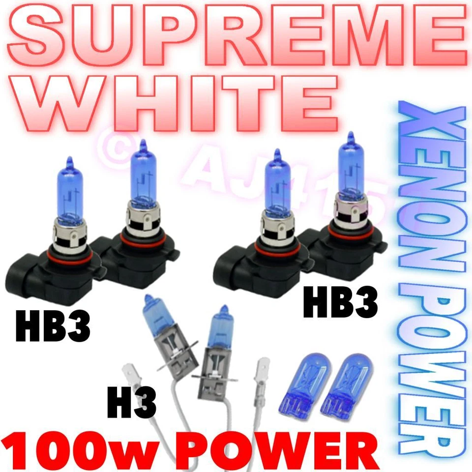 HB3 HB3 H3 100w 501 Xenon Headlight Bulb High/Low/Fog Beam Main Dip White Light - Image 1 of 1