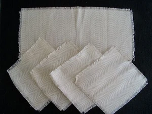 Latvian ethnographic linen table runner & 4 napkins - Picture 1 of 1