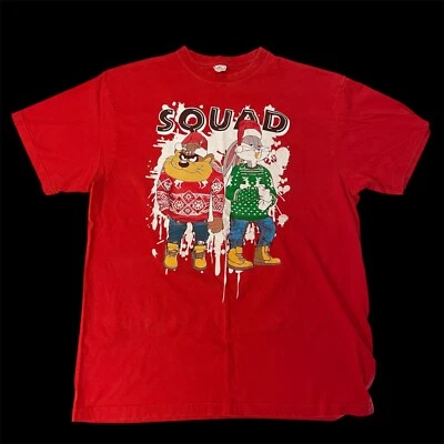 Camiseta De Colección Años 90 Flying Horse BUGS BUNNY Taz HIP HOP SQUAD Looney Toon Gangster Foto 1 de 4