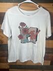 Retro Womens MTV Music Television themed White color T shirt Size XL MTV Tags