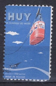 Sello cartel turístico ES8197: Huy - Belgique - Telepherique des valles - Imagen 1 de 1