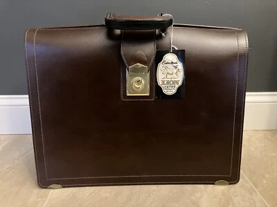 全新 复古 狮子皮革产品 正品 顶级 粮食 牛皮 公文包 美国制造 — 第 1/4 张图片