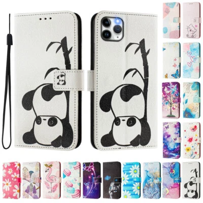Case for iPhone 13 Mini 12 Pro 11 12 13 7 8 PU Leather Wallet Case Phone Cover - Image 1 of 4