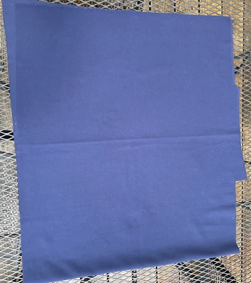 Vintage Fabric Polyester Knit 25 in x 62 in Navy Blue 60s 70s MCM Sew Material - Image 1 of 4