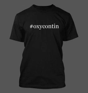 #oxycontin - Men's Funny Hashtag T-Shirt NEW RARE - Picture 1 of 12