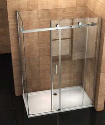 ALONI Duschkabine 120x90 Dusche Eckdusche Duschabtrennung Schiebetür ESG Glas NANO