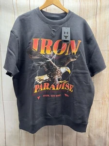 Under Armour Project Rock Iron Paradise Cutoff Sweatshirt 1367037 Men Size XL - Picture 1 of 8