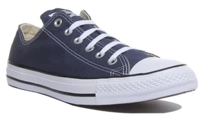 Converse All Star Ox Mens Lace Up Low Cut Canvas Trainers In Navy Size UK 7 -12 - Picture 1 of 10