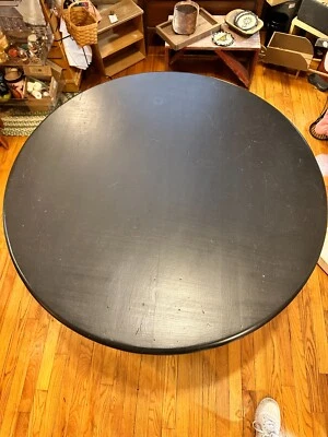 Ethan Allen Table | Black Distressed | Perfect table for small dining | Farmhous - Image 1 of 4