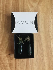 Avon colorful Green Briolette drop Earrings NIB - Picture 1 of 1