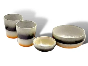 HK Living Bomb Serveware Bundle: x2 Mugs, x2 Serving Bowls, BRAND NEW - Picture 1 of 6